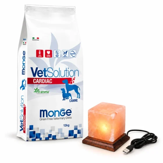 Monge VetSolution Cardiac Grain Free 12 Kg + Lámpara de sal de regalo