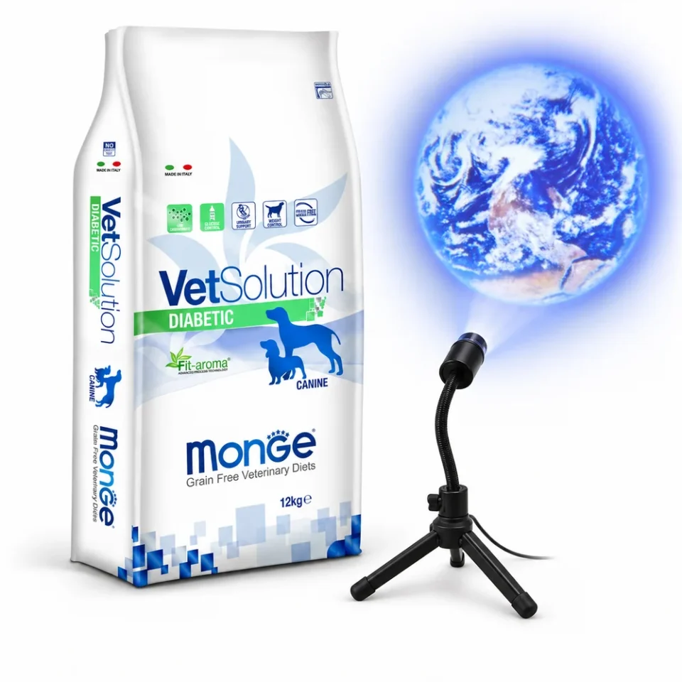 Monge VetSolution Diabetic Grain Free 12 Kg + Proyector del planeta Tierra de regalo