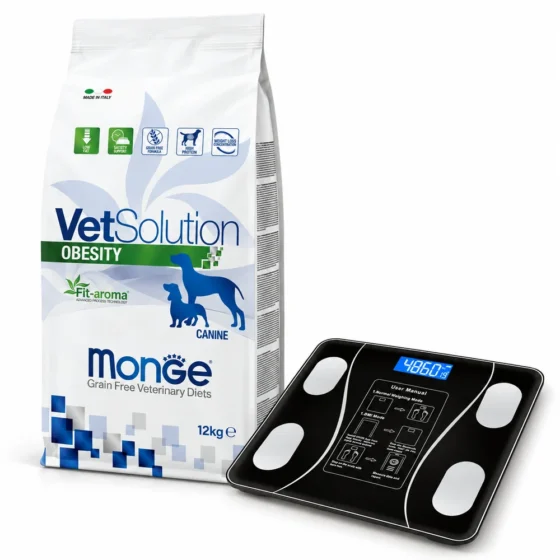 Monge VetSolution Obesity Grain Free 12 Kg + Balanza corporal de regalo