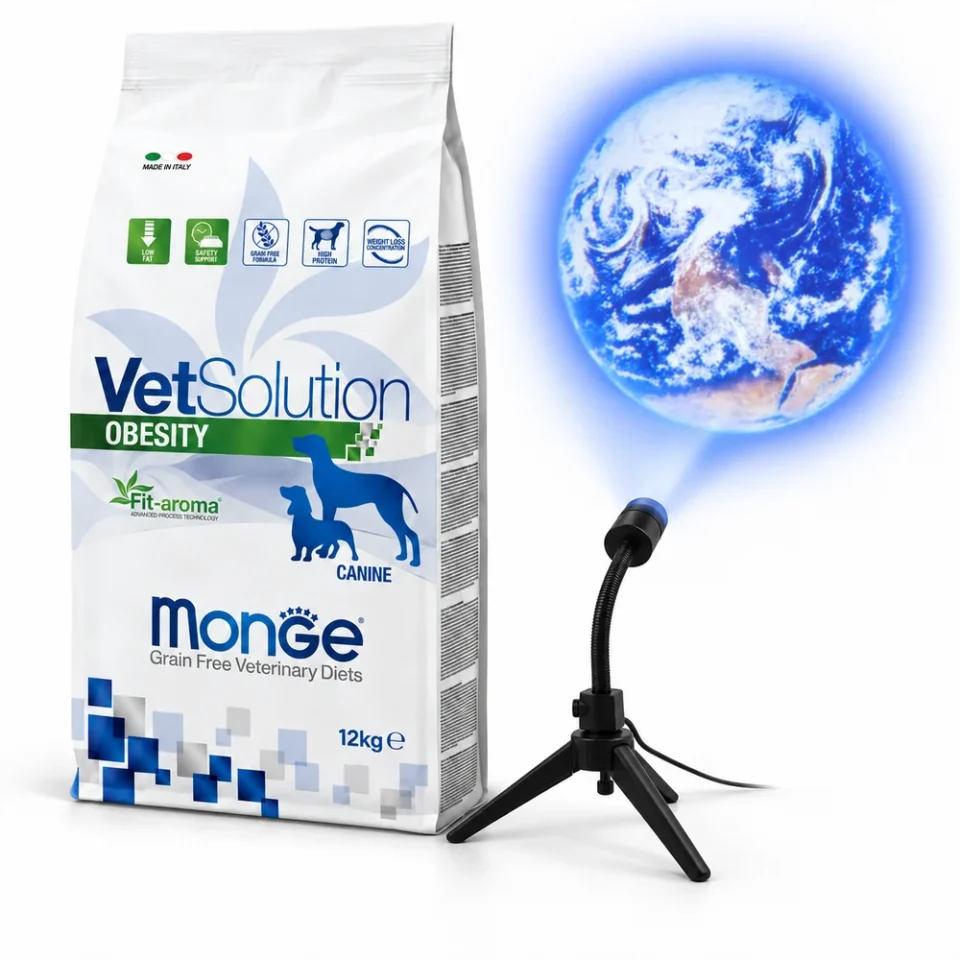 Monge VetSolution Obesity Grain Free 12 Kg + Proyector del planeta Tierra de regalo