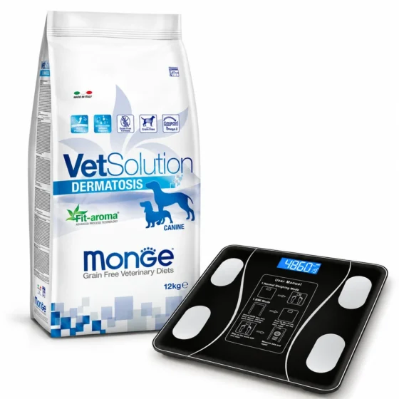 Monge VetSolution Dermatosis Canine 12 Kg + Balanza corporal de regalo