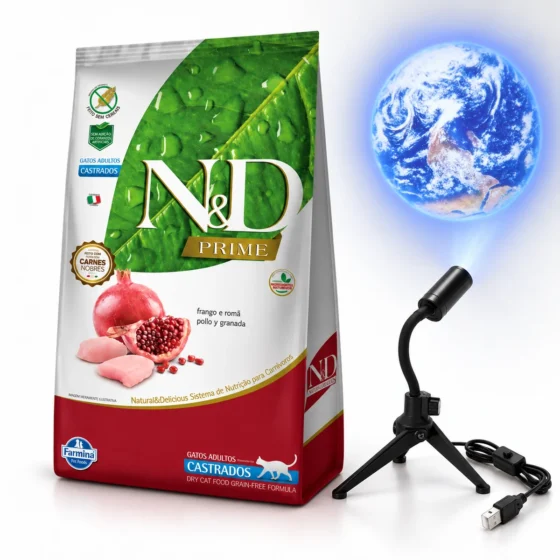 N&D Prime Feline Adulto Castrado 7,5Kg + Proyector de regalo