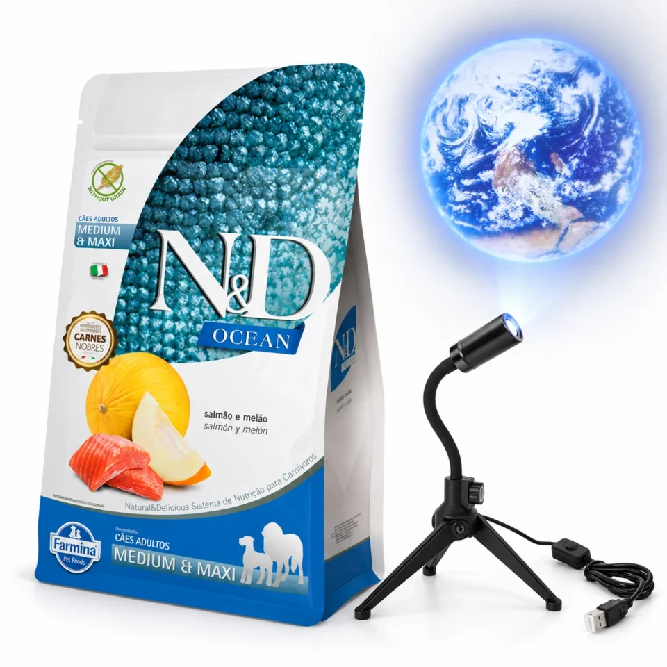 N&D Ocean para Perro Adulto Mediano y Grande 10 Kg + Proyector de regalo