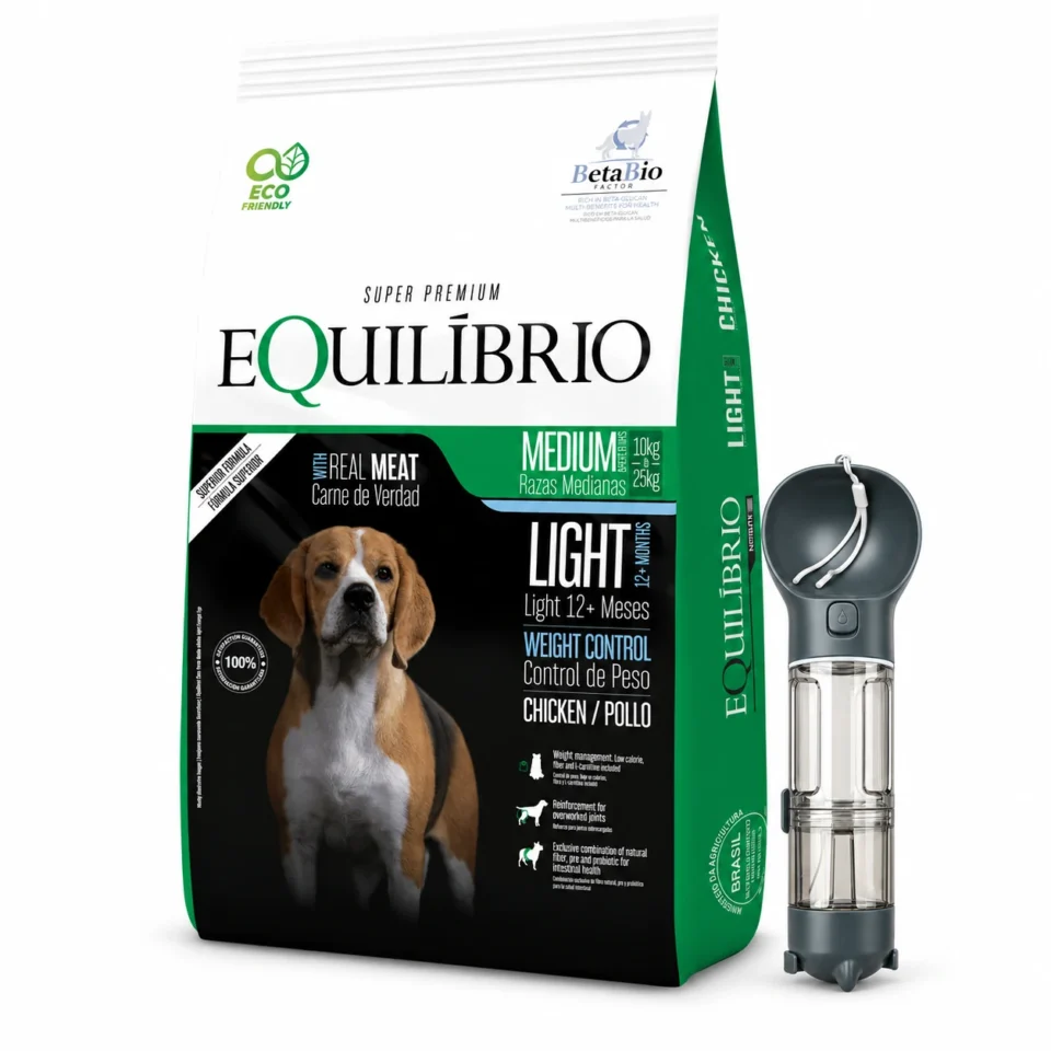 Equilibrio Light Adulto 15 Kg + Bebedero gris de regalo