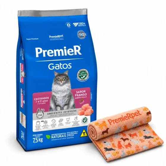 PremieR Gatos Castrados 7 a 11 años Senior Pollo 7,5 Kg