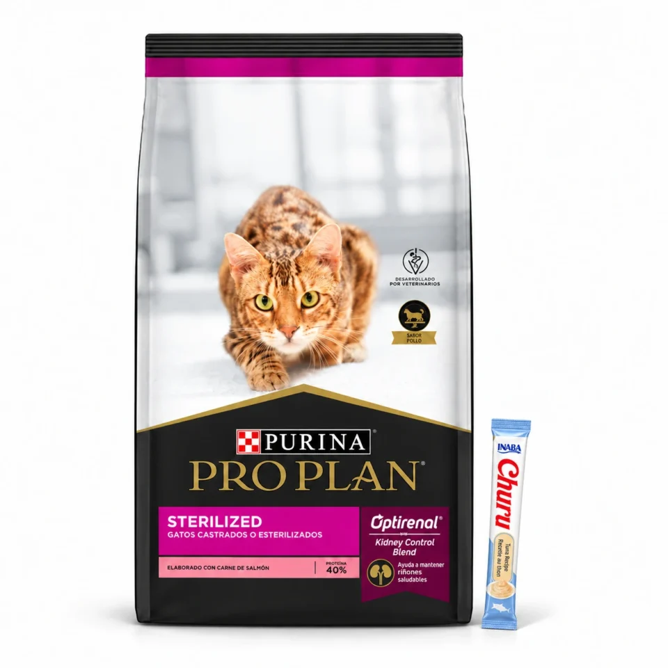 Pro Plan Sterilised Gato 7,5 Kg +Churu