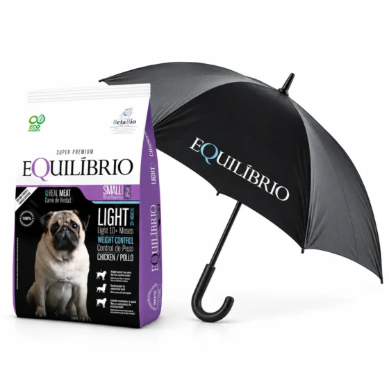 Equilibrio Adulto Light Raza Pequeña 7,5 Kg con paraguas de regalo