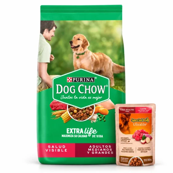 Dog Chow Adulto Mediano y Grande 21 Kg + Salsa de regalo