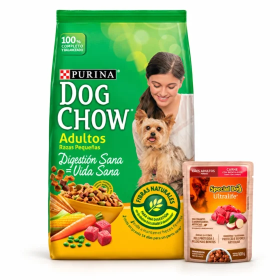 Dog Chow Adultos Razas Pequeñas 21 Kg + Salsa de regalo