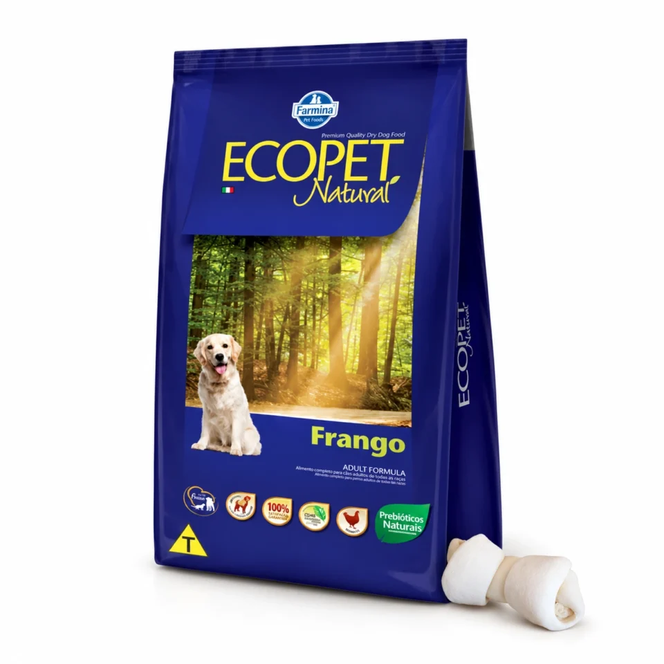 Ecopet Natural Pollo Adulto 20 Kg + Hueso de lonja de regalo