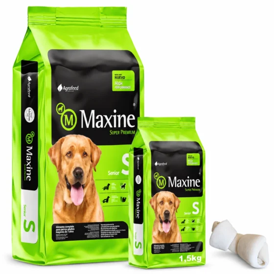 Maxine Senior Super Premium 21+1,5 Kg + Hueso de lonja de regalo