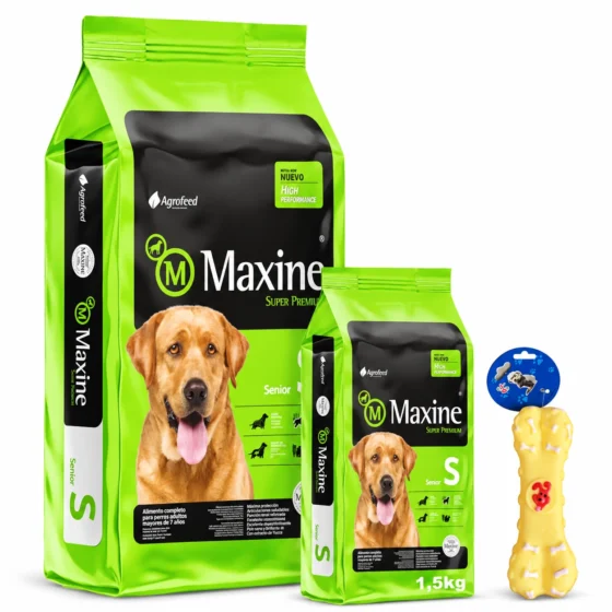Maxine Senior Super Premium 21+1,5 Kg + Juguete mordedor de regalo