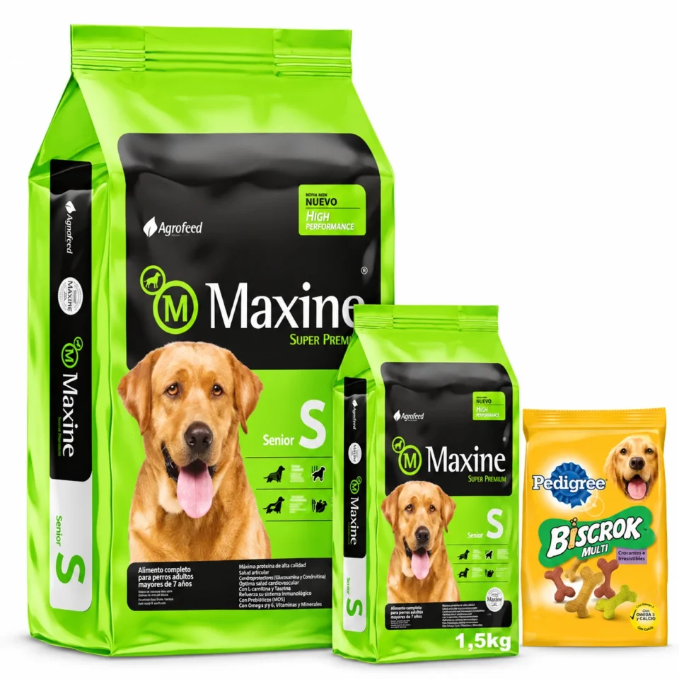 Maxine Senior Super Premium 21+1,5 Kg + Biscrok 100 g de regalo