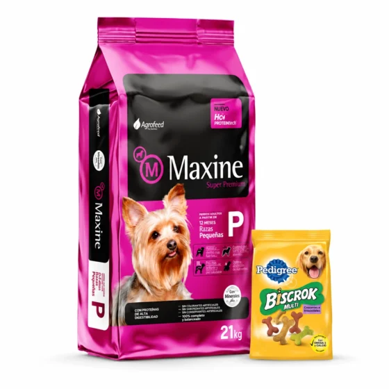 Maxine Raza Pequeña Adulto 22,5 Kg + Biscrok 100 g de regalo