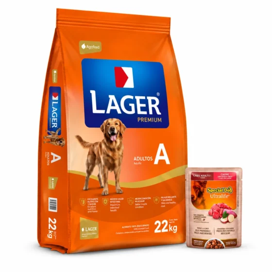 Lager Adulto Premium 22 Kg + Salsa de regalo