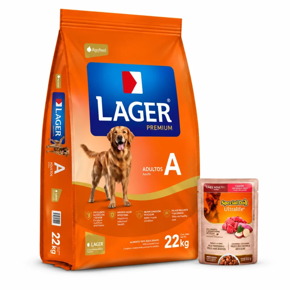 Lager Adulto Premium 22 Kg + Salsa de regalo