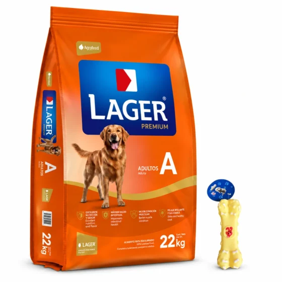 Lager Adulto Premium 22 Kg + Juguete mordedor de regalo