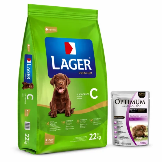 Lager Cachorro Premium 22 Kg + Salsa de regalo