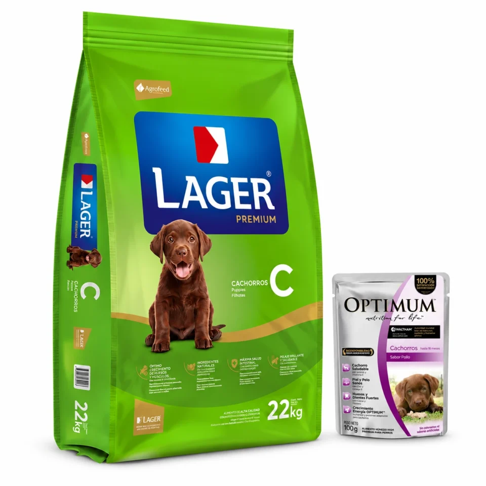 Lager Cachorro Premium 22 Kg + Salsa de regalo