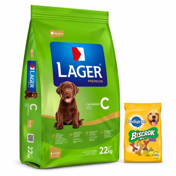 Lager Cachorro Premium 22 Kg + Biscrok 100 g de regalo