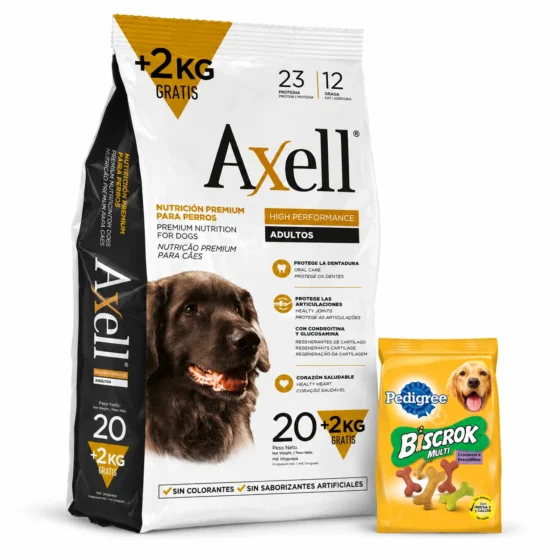Axell Adulto High Performance 22 Kg + Biscrok 100 g de regalo