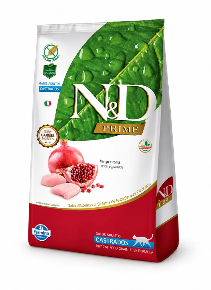 N&D Prime Feline Adulto Castrado 7,5Kg + Licuadora portátil