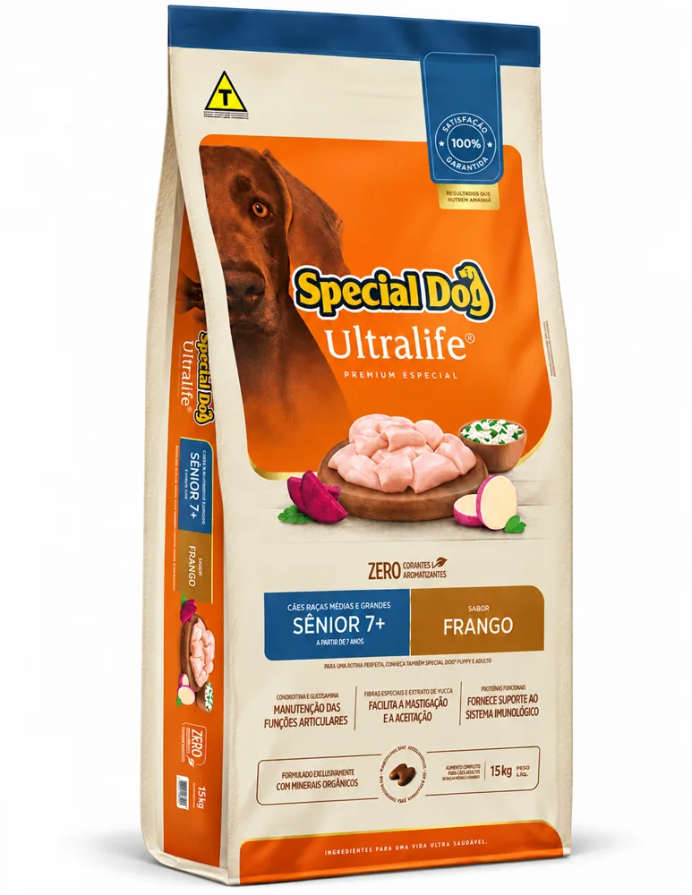 Special Dog Ultralife Senior 15 Kg + Biscrok 100 g de regalo