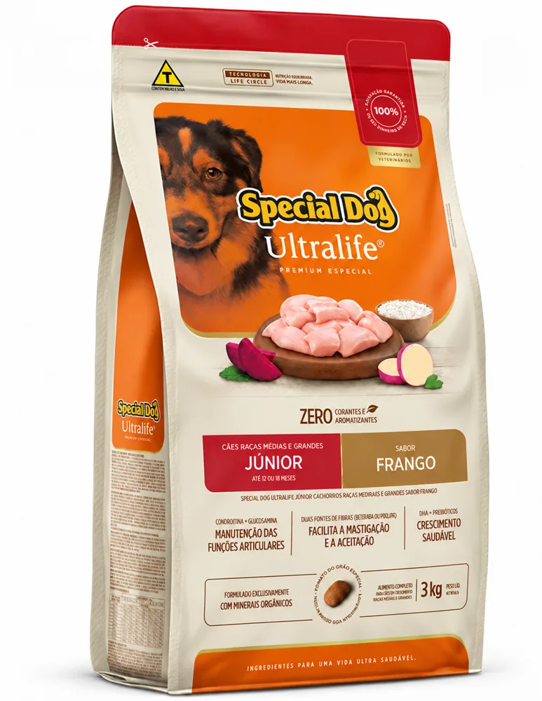 Special Dog Ultralife Cachorros Pollo 15 Kg + Biscrok 100 g de regalo