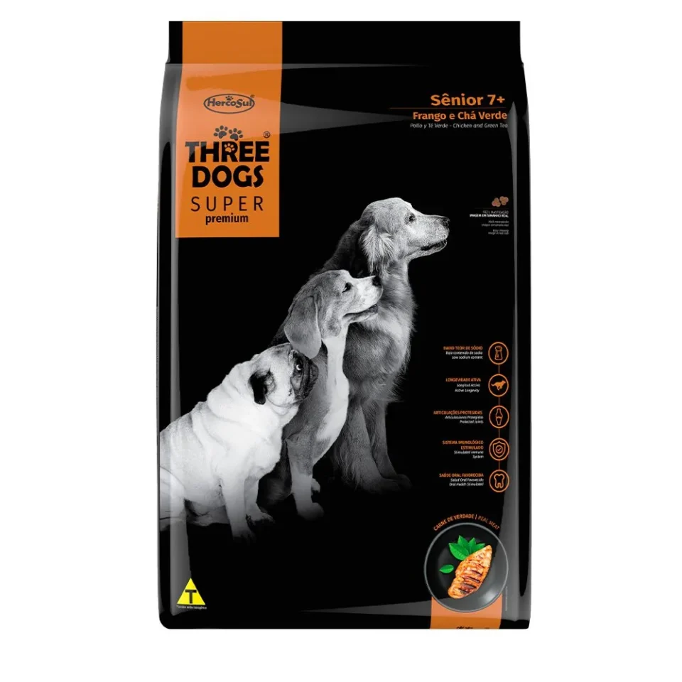 Three Dogs Senior Super Premium 15+2 Kg
