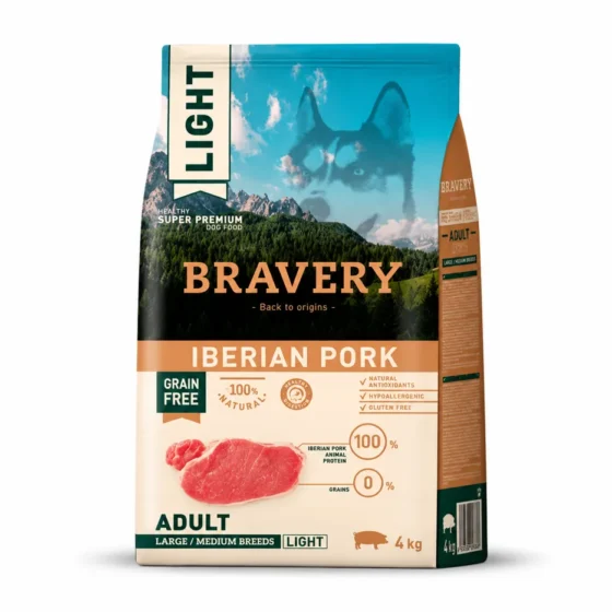 Bravery Light Cerdo Ibérico Raza Mediana y Grande 12 Kg