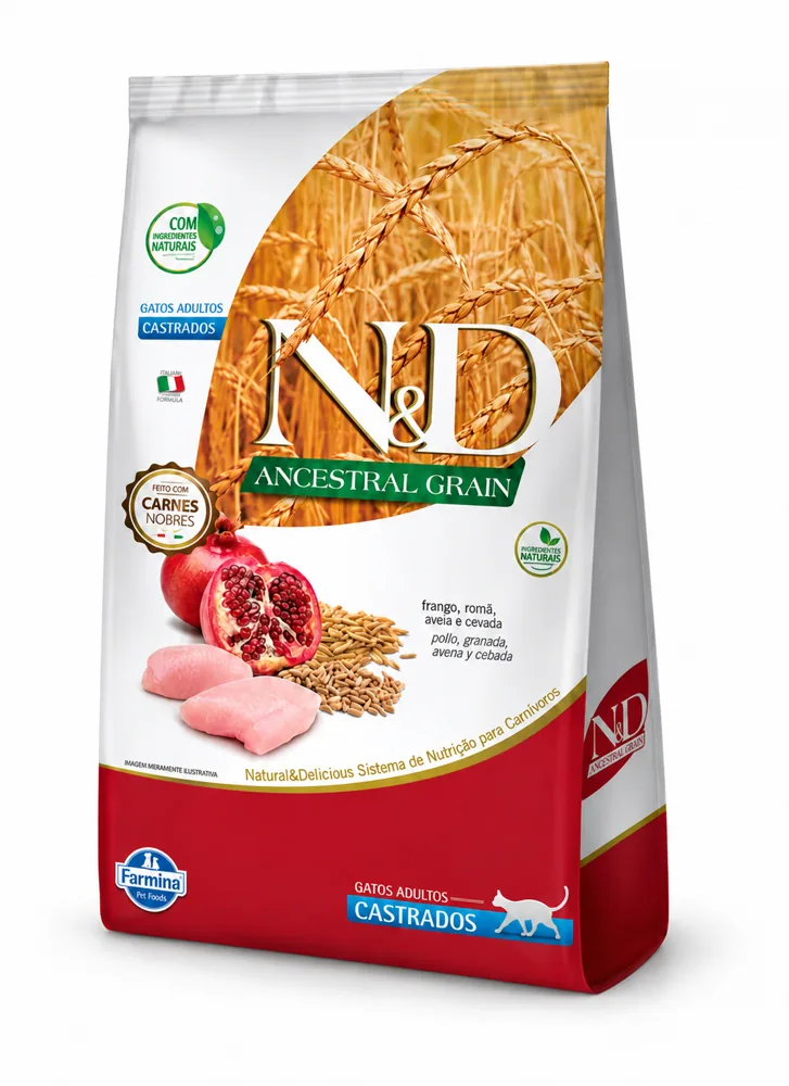 N&D Ancestral Feline Adulto Castrado 7,5 Kg + Licuadora portátil