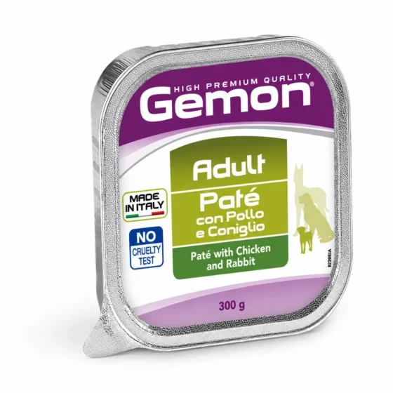 Paté Gemon Pollo y Conejo para Perro 150 g