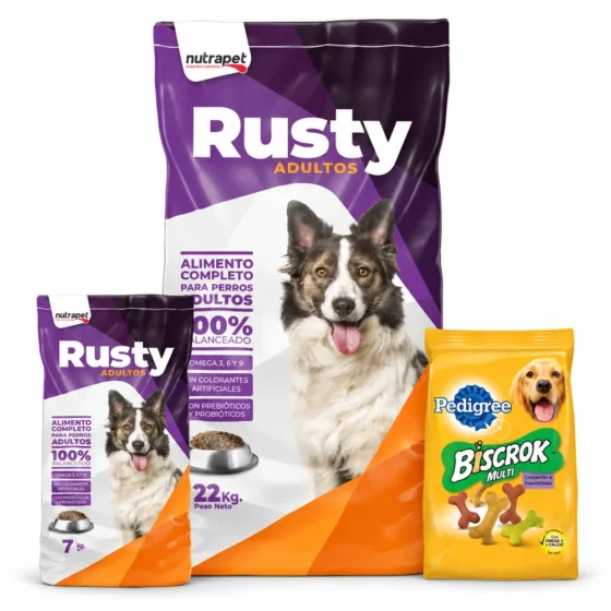 Nutrapet Rusty Perro Adulto 29 Kg + Biscrok 100 g de regalo