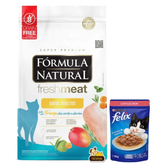 Fórmula Natural Fresh Meat Gato Pollo 10 Kg + Salsa para gato de regalo