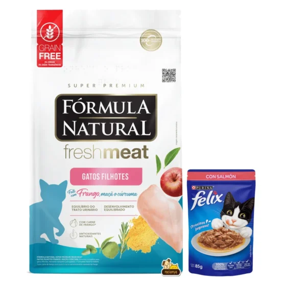 Fórmula Natural Fresh Meat Gatitos 10 Kg + Salsa para gato de regalo