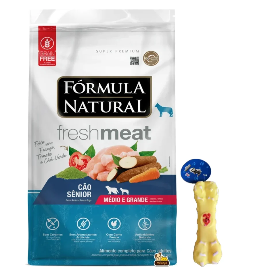 Fórmula Natural Fresh Meat Senior 12 Kg + Juguete mordedor de regalo