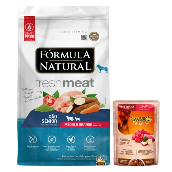 Fórmula Natural Fresh Meat Senior 12 Kg + Salsa de regalo