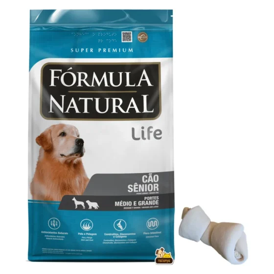 Fórmula Natural Life Senior 15 Kg + Hueso de lonja de regalo