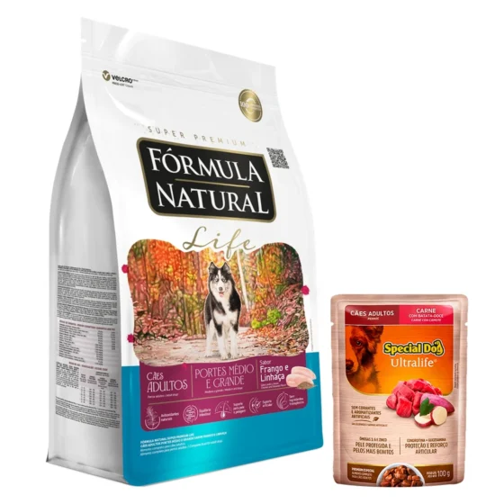 Fórmula Natural Life Adulto Raza Media y Grande 15 Kg + Salsa de regalo