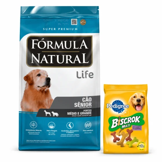 Fórmula Natural Life Senior 15 Kg + Biscrok 100 g de regalo